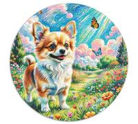 CorgiPuzzle Per Adulti E Bambini 1000 PezziRotondoJigsawDecompressione E PetdogRegalo Unica1000pcs (67.5x67.5cm)