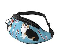 Corgis Christmas Casual Waist con cinturino regolabile per borsa a tracolla sportiva a tracolla