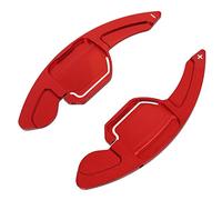 CORGLI Paddle Volante Shift per Seat Leon Cupra 5F Ibiza 6F Arona Ateca Leon ST Alhambra, Volante in Alluminio Cambio Paddle Shift,Rosso