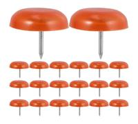 CORHAD 1 Set Pattini per Gambe Mobili Antiscivolo in PVC Arancia, Facili 60 | Protezione Pavimenti da Segni e Graffi, Superficie Testurizzata, Montaggio Semplice, per Sgabelli e Supporti Mobili