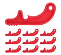 CORHAD 10 Pezzi Blocco di Sicurezza per Sedia a Rotelle in Plastica Resistente Rosso, Facile da Installare, Accessorio per Parti di Ricambio, per Uso Esterno e Uscite in Comunità