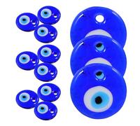 CORHAD 12 Pezzi Ciondoli Occhio Diabolico Blu in Vetro 3 Cm Perline Decorative per Creazione di Gioielli Fai da Te Ornamenti Artigianali Contro Malocchio Materiali Durevoli e Resistenti