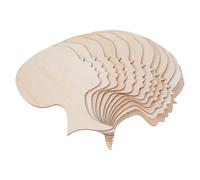 CORHAD 12 Pezzi Ritagli di Legno Grezzo a Forma di Volto di Donna Africana, Fette di Legno Facili da Dipingere per Artigianato e Decorazioni Fai da Te, Materiali Solidi per Regali