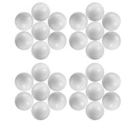 CORHAD 150 Palline di Gommapiuma Artigianale Bianche da 4 Cm, Sfere Decorative Solide per Progetti Fai da Te, Decorazioni da Tavola e Feste, Materiali Artigianali per Matrimoni, Pasqua