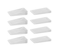 CORHAD 16 Pezzi Cunei per Mobili e Porta in PVC, Set, Trasparenti | Misure Grande e Piccola Incluse, per Finestre e Impianti, Supporto per Terrazze e Sale