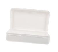 CORHAD 1pezzi Astuccio Portapenne Plastica Trasparente Design Semplice e Capiente Per Scuola e Ufficio Organizer Per Matite e Cancelleria Per Estetica e Funzionalità Ceramica Bianca