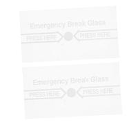 CORHAD 2 pezzi Copertura Protettiva in Vetro Resistente per Interruttore Allarme Incendio Manuale Alta Resistenza al Calore Facile Installazione per Punti di Chiamata Emergenza