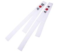 CORHAD 2 Pezzi Fascia da Cucina Giapponese in Cotone Bianco, Fascia da Karate Riutilizzabile Buona Assorbenza e Tocco Morbido, per Esercizi e Sport
