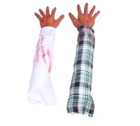 CORHAD 2 Pezzi Mani Finte di Halloween Realistiche, Oggetto Scherzo | Scenografia per Casa Stregata e Party, Effetto Spaventoso, Leggere e Facili da Riporre