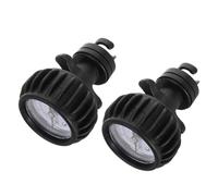 CORHAD 2 Pezzi Manometro per Pressione Gonfiabili 30 Psi Nero in PVC | Letture 0, Alta Precisione e Controllo Chiaro, Uso in Movimento per Accessori Gonfiabili e Tavola