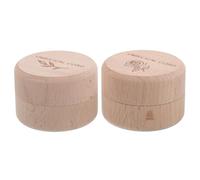 CORHAD 2 Pezzi Scatola Ricordi in Legno Organizer Keepsake per Primo Capello e Primo Dente Contenitore Compatto e Sicuro per Memorie Infanzia Regalo Compleanno e Battesimo