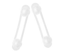 CORHAD 2 pezzi Serrature Sicurezza Trasparenti Flessibili Antipizzicamento per Cassetti e Frigoriferi Blocca Sportelli Chiusura Protettiva per Mobili e Armadietti