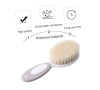 CORHAD 2 pezzi Spazzola per Capelli Ragazzo Ragazza in Fibra Setole Morbide per Stimolazione e Pulizia Delicata del Cuoio Capelluto Design Rotondo Sicuro per Favorire la Circolazione e