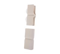 CORHAD 2 Set Accessori per Box Connettori per Box in Plastica con Aspirazione Hdpe Light Grey