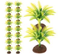 CORHAD 20 Pezzi Mini Alberi Finti per Modellismo, Piante Artificiali di 5 Cm per Diorami e Paesaggi Fai da Te, Accessori per Treni e Scenari Modellismo Superficie Liscia e Dettagli