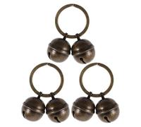 CORHAD 3 pezzi di campanellini in ottone per di gatti - Mini campanellini per imbracatura di cuccioli e - Ciondolo per vintage rumoroso - Campanellino anti-smarrimento per animali domestici per,