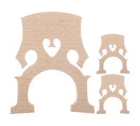 CORHAD 3 pezzi di ricambio per ponticello per violoncello 4/4 in legno d'acero di dimensioni standard, ponticello non rifinito per strumento musicale, accessori leggeri e portatili per violoncello