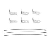 CORHAD 3 Set Dispositivo anticaduta per mobili per ancoraggio per mobili cinturino antiribaltamento dispositivo antiribaltamento Silver