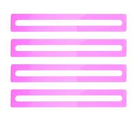 CORHAD 4 lettori di linee in acrilico per Mahjong - Strisce evidenziate per la lettura guidata - Strumento di aiuto per le regole di lettura per dislessia - Guida alle linee delle carte Mahjong per