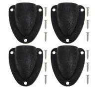 CORHAD 4 Pezzi di Copertura per Sfiato Marino in Nylon a Conchiglia per Accessori di Cablaggio per Barche, Tappo per Foro di Ventilazione E Viti per Yacht all'Esterno della Marina