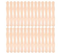 CORHAD 50 Pezzi Bastoncini in Legno per Lavoretti, Cake Pop Sticks, Manici per Ventaglio, Beige, Ondulati, Resistenti alla Rottura, per Matrimoni e Progetti Diy, e Adulti