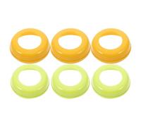 CORHAD 6 Pezzi Collari per Bottiglie Bocca Larga Anelli di Ricambio in Plastica Sicura Guarnizione Antiperdite per Alimentazione Ragazzo Ragazza Accessori Protezione Polvere per Bottiglie