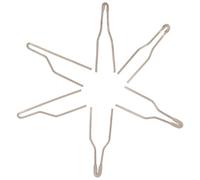 CORHAD 6 Pezzi Punte per Pirografo in Filo Riscaldante 1Mm Set Ricambio per Macchina Pirografia Punte 2 Piatte, 3 Semisferiche e 5 Piegate per Artigianato Legno e Incisione Dettagliata