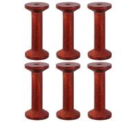 CORHAD 6 Pezzi Rocchetti in Legno Vintage 3,5x7,5 Cm Porta Filati per Cucito Domestico Organizer Compatto per Bobine Filo da Ricamo e Maglieria