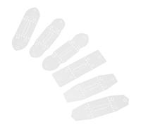 CORHAD 6pezzi Attrezzi Buchi Cinture in Pvc Trasparente Per Fai Da Te Stampo Artigianale Per Pelletteria Cuoio Sagoma Per Foro Fibbia Cinture Uomo Resistente e Preciso Per Lavori in Pelle