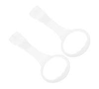 CORHAD Anelli da Tirare Design Attraente 2 Pezzi in Pp Bianco per Lettino per Recinto e Lettino del Ragazzo Ragazza, per Uso in Asilo e On The Go