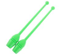 CORHAD Bastoncini da Ginnastica Ritmica 35 Cm Verde, Bastone da Esibizione Leggero e Resistente e Adulti, Attrezzo Portatile per Allenamento a Casa e Competizioni Sportive