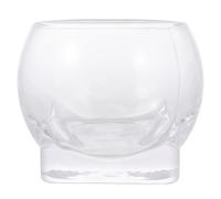 CORHAD Bicchiere in Vetro senza Piombo Resistente al Calore per Succo e Latte, Design Irregolare a Forma di Tazza, Stile Fresco e Chic per Bar e Ktv