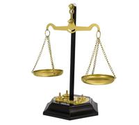 CORHAD Bilancia della Giustizia in Miniatura in Ferro Decorativa per Casa e Ufficio, Centro Tavola Moderno Semplice e Funzionale, Ornamento Vintage per Ambienti