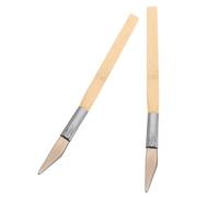 CORHAD Brunitoio in Agata 2 Pezzi Manico in Legno, Utensile Portatile per Lucidatura a Mano di Gioielli in Oro e Argento, Strumento Professionale per Lavorazione e Manutenzione