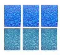 CORHAD Carta Effetto Acqua Realistica per Modellini, 6 Pezzi, Plastico, Mini Paesaggi Fai da Te per Scena Lago e Modelli Architettonici Esterni