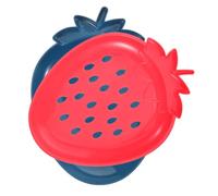 CORHAD Contenitore Doppio Strato in Plastica per Lavaggio e Sgocciolamento di Verdure, Ideale per Servire Snack e Uso Domestico, Colore Blu e Rosso Riutilizzabile