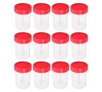 CORHAD Contenitore per Campioni da Laboratorio 40ml con Coperchio a Spirale Ermetico, Tazza per Raccolta Feci e Urine, Confezione da 50 Pezzi per Analisi Mediche Colore Colore Casuale