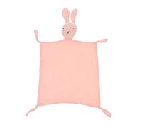 CORHAD Copertina in Cotone Per Ragazzo Ragazza Con Morbido Pupazzo Coniglietto Asciugamano Sicuro Per Bimbi Traspirante Senza Pilling Per Attirare e Rassicurare i Piccoli