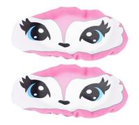 CORHAD Copri occhiali da sci 2 pezzi: copri lenti protettive flessibili per sci e snowboard per donne e uomini - Custodia per occhiali lavabile per riporre gli da viaggio con motivo a volpe