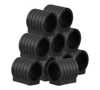 CORHAD Copri Piedi per Sedie a Forma Curva 10 Pezzi in Plastica Pe Nero Protezione Antiscivolo e Riduzione del Rumore per Mobili Balconi e Ristoranti