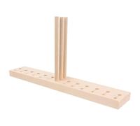 CORHAD Creatore di Fiocchi in Legno Base e 3 Aste Staccabili, Strumento Artigianale per Nastri Multifilo, Kit per Realizzare Archi e Decorazioni Fai da Te per Ghirlande Natalizie