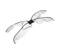 CORHAD Decorazioni di Libellula in Organza Nere Semitrasparenti, Accessori per Costume da Fata e Cosplay Adulti, Oggetti di Scena per Feste a Tema e Balli in Maschera