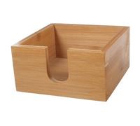 CORHAD Dispenser Porta Tovaglioli in Bambù Liscio per Cucina e Ristorante Facile da Sostituire e Design Naturale