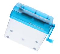 CORHAD Distruggidocumenti Contenitore Trasparente da Ufficio e Casa Manuale A6, Mini Trituratore Cartaceo in Abs Compatto e Semplice per Documenti Riservati