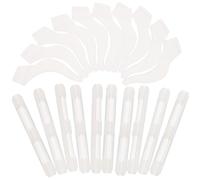 CORHAD Fermagli Auricolari per Occhiali in Silicone Bianco, 20 Paia | Occhiali, Corsa e Arrampicata, Installazione e Rimozione Semplici, Accessori Antiscivolo