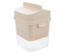 CORHAD Filtro per Yogurt Greco con Coperchio Beige, Colino in Abs e Acciaio Inossidabile per Uso Domestico, Separatore di Siero e Filtro Multifunzione per Cucina