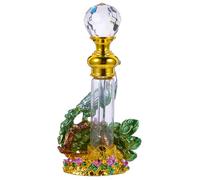 CORHAD Flacone di Profumo in Vetro Verde 4ml a Forma di Farfalla, Ricaricabile e Facile da Riempire, Contenitore per Oli Essenziali ed Emollienti, Elegante e Creativo per Uso Quotidiano