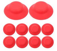 CORHAD Guarnizioni per Bottiglie a Chiusura Swing 12 Pezzi in Plastica Rossa, Guarnizioni per Tappi per Succhi, Mantengono Freschezza e Prevengono Fuoriuscite