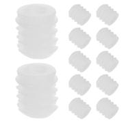 CORHAD Inserti per Viti Cerniera M4 in Plastica Bianco, 100 Pezzi per Riparazione e Stabilizzazione Porte Armadio e Cassetti