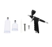 CORHAD Kit Aerografo Professionale capacità 8 L/min, Materiale Alluminio e Plastica Tazza Staccabile per Modellismo per Decorazione Torte e Riparazione Mobili